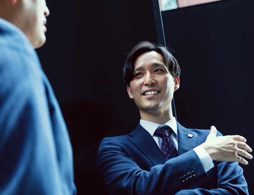 中途入社 対談の様子
