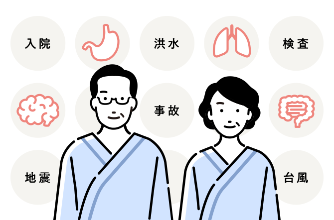 病気や災害のリスク