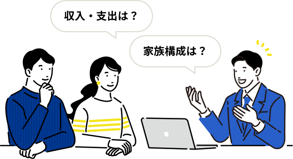 ライフプランナーの質問にこたえるだけ!